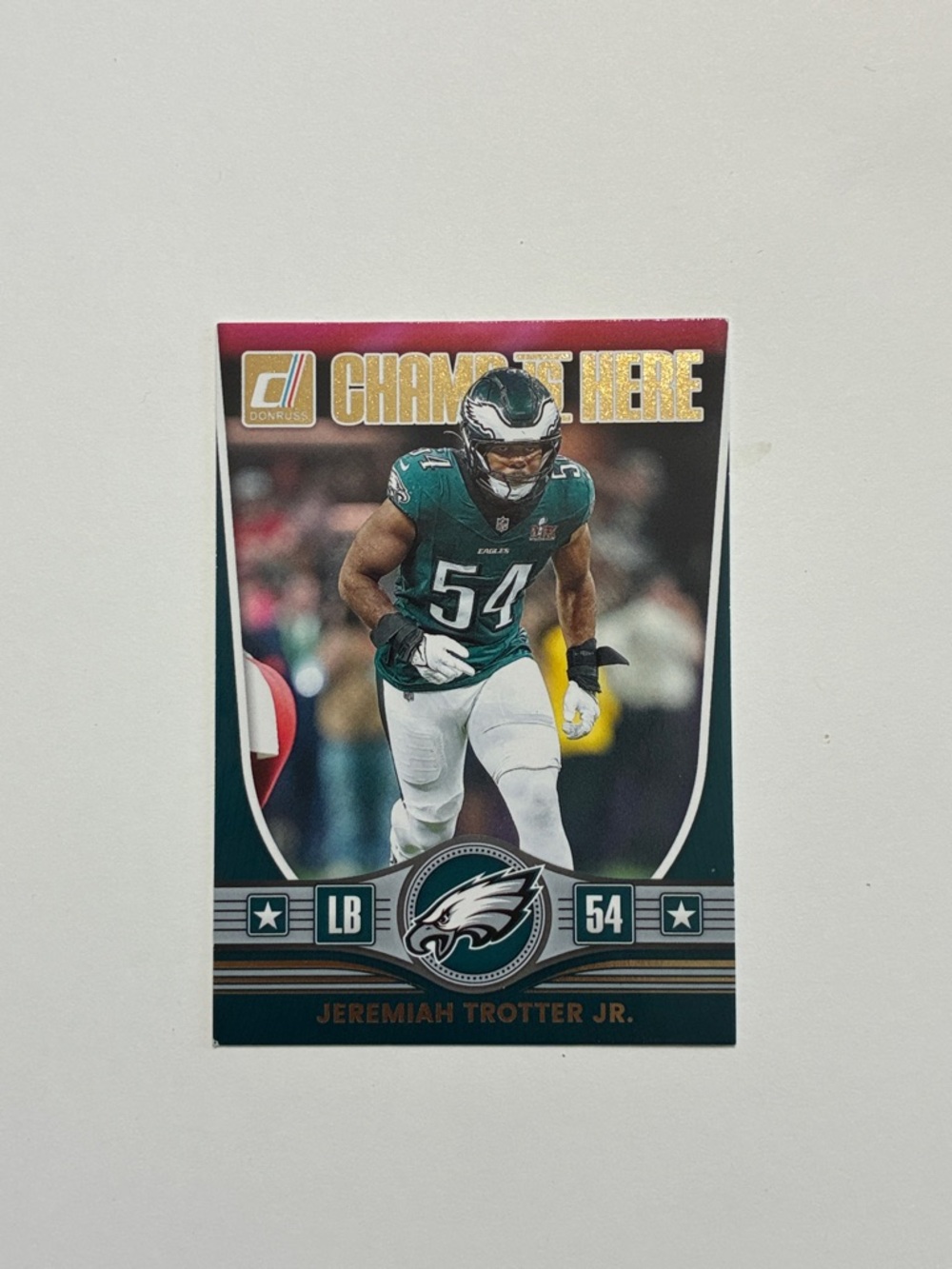 Panini Donruss Jeremiah Trotter Jr. Trading Card - Green, White, Gold